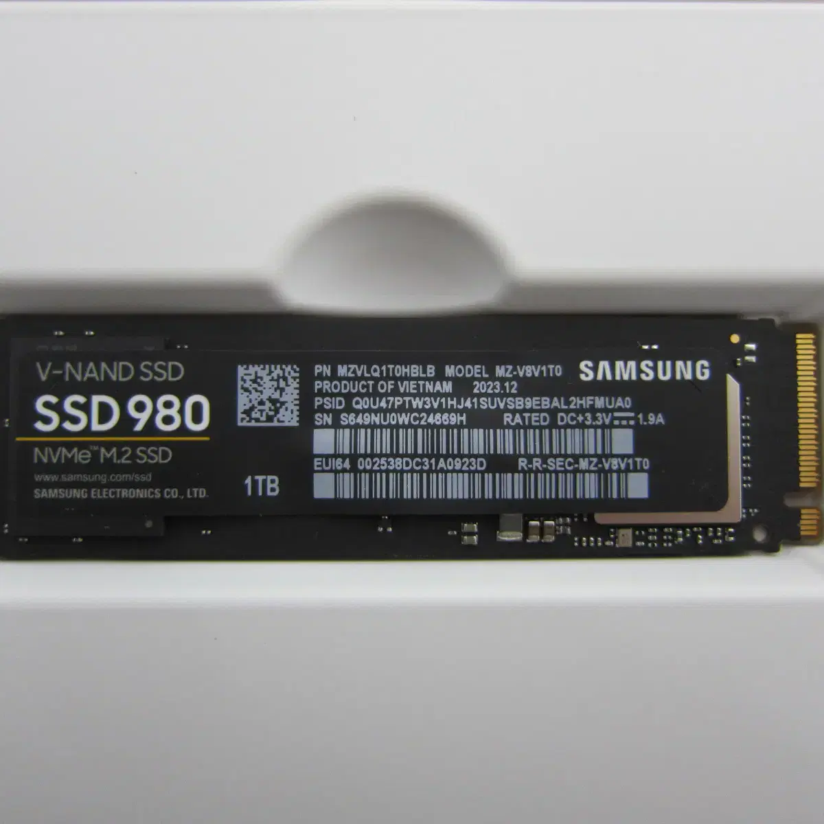 삼성전자 980 M.2 NVMe 1TB (AS 2029년 2월)