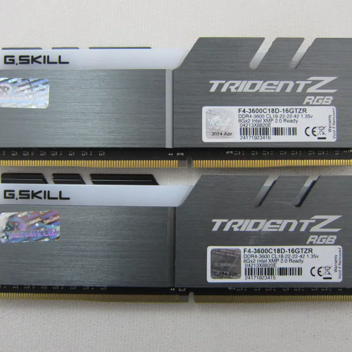 지스킬 DDR4-3600 TRIDENT Z RGB 16G(8Gx2)