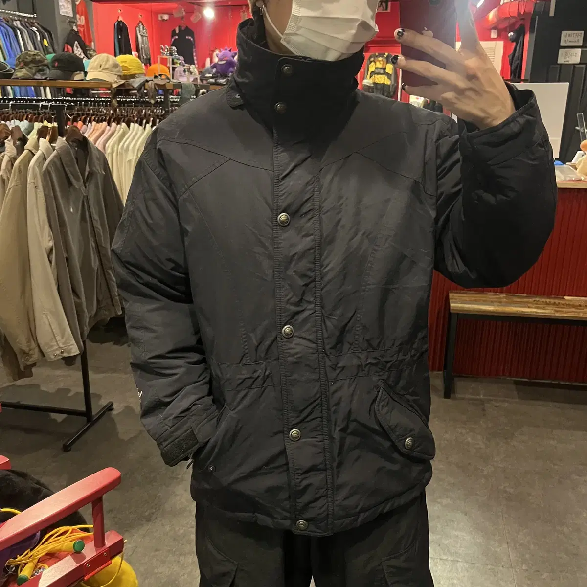 (end431)THE NORTH FACE 노스페이스 블랙 패딩