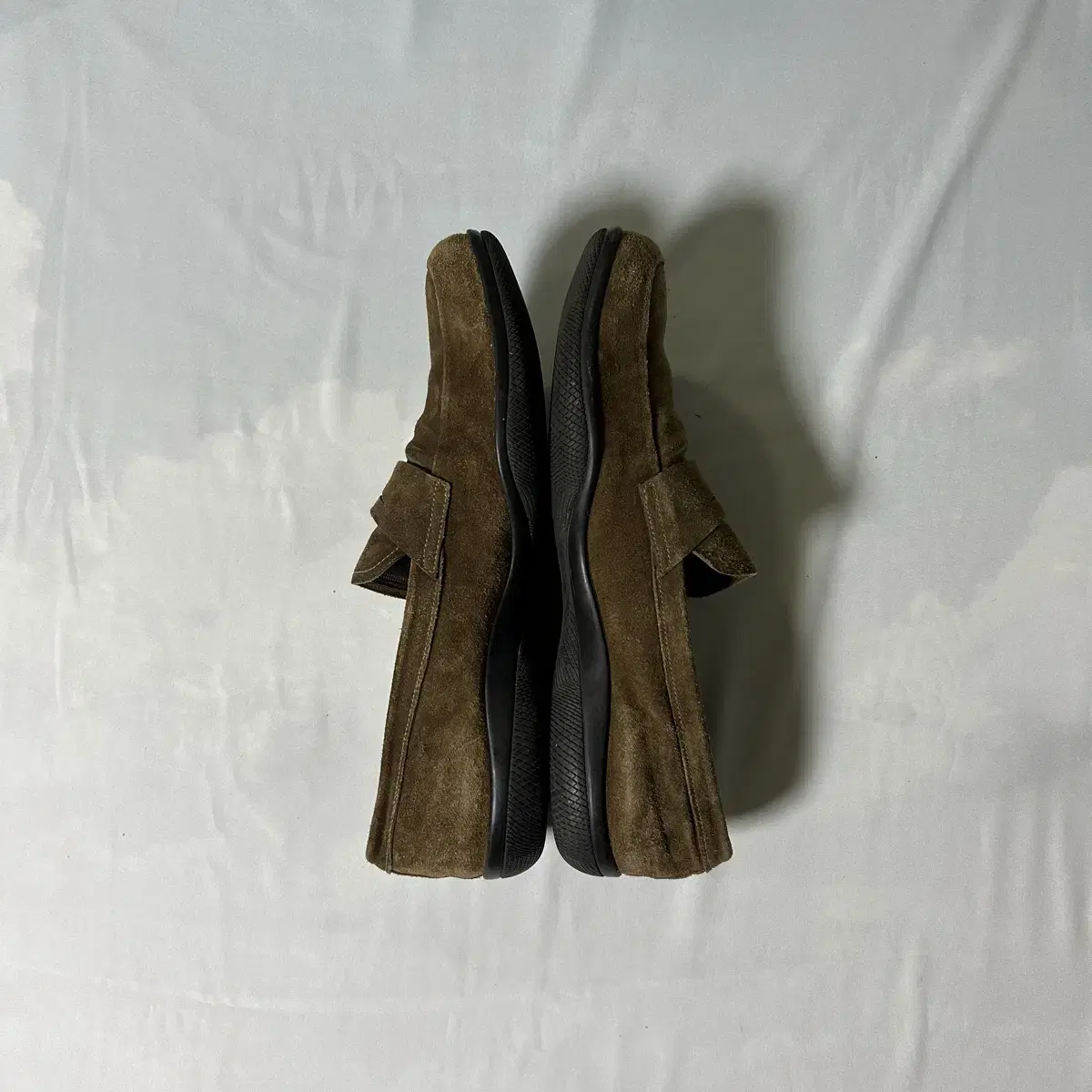 Prada sports suede brown loafers