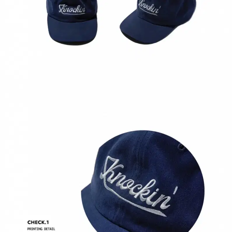 KNOCKIN LOGO B.B CAP NAVY