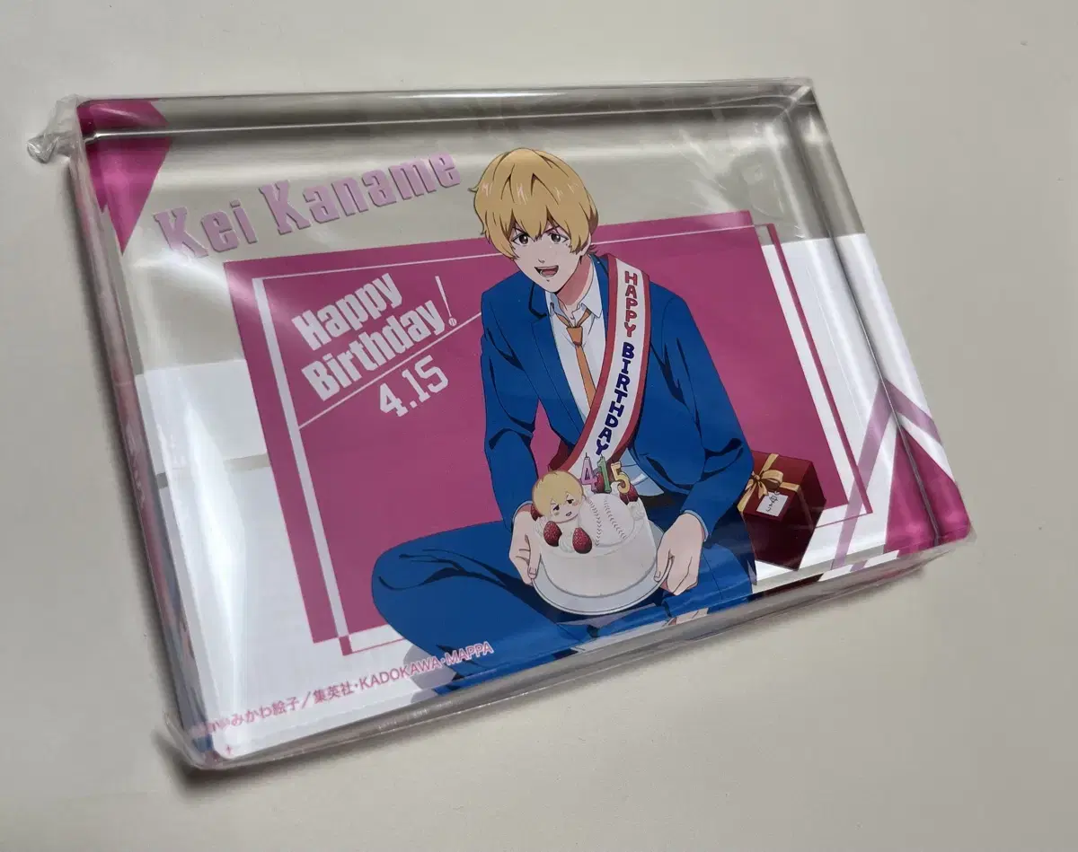 OblivionBattery Kaname Kei birthday acrylic Block Block Mappa