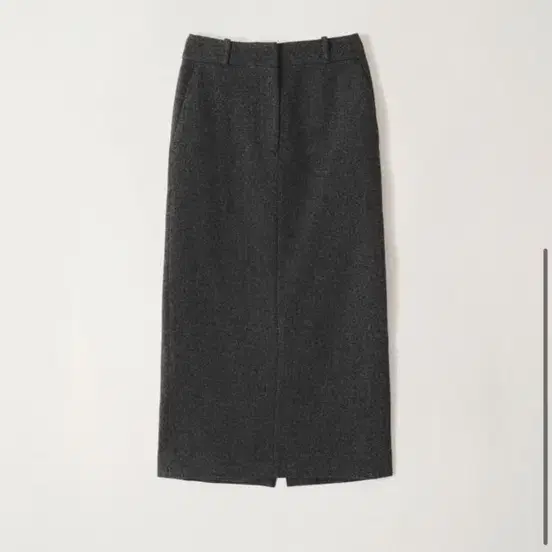 낫띵리튼 Bany wool midi skirt (Dark gray)