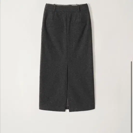 낫띵리튼 Bany wool midi skirt (Dark gray)