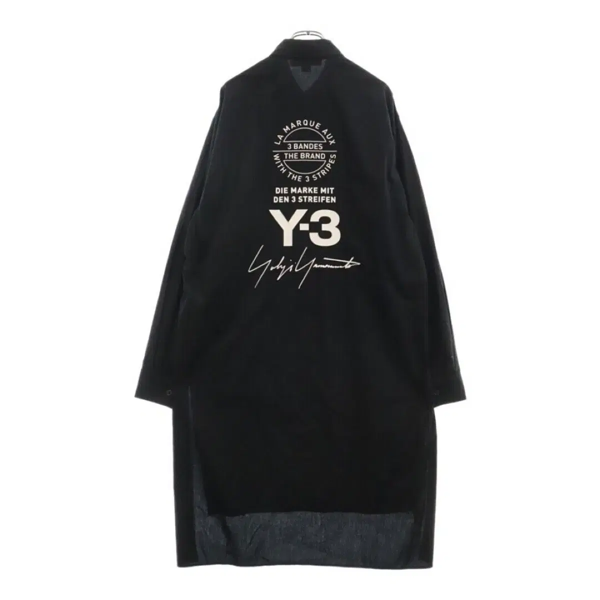 Y-3 18SS 15주년 블랙 롱 셔츠 M