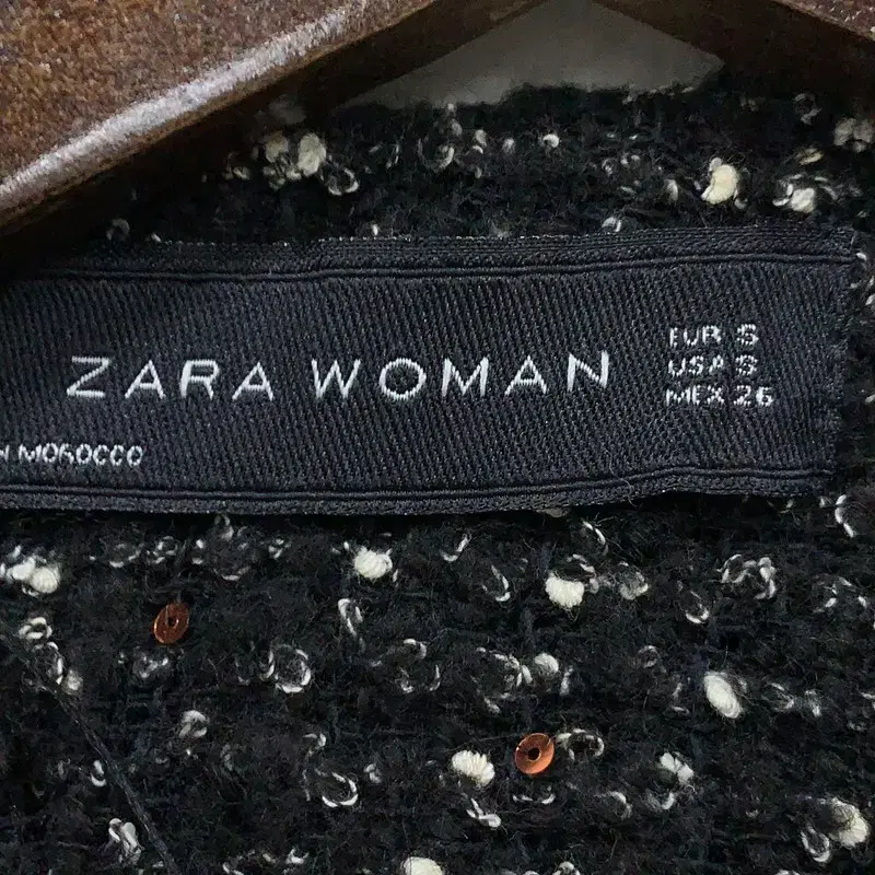 자라 ZARA 블랙 트위드자켓 85 G00376