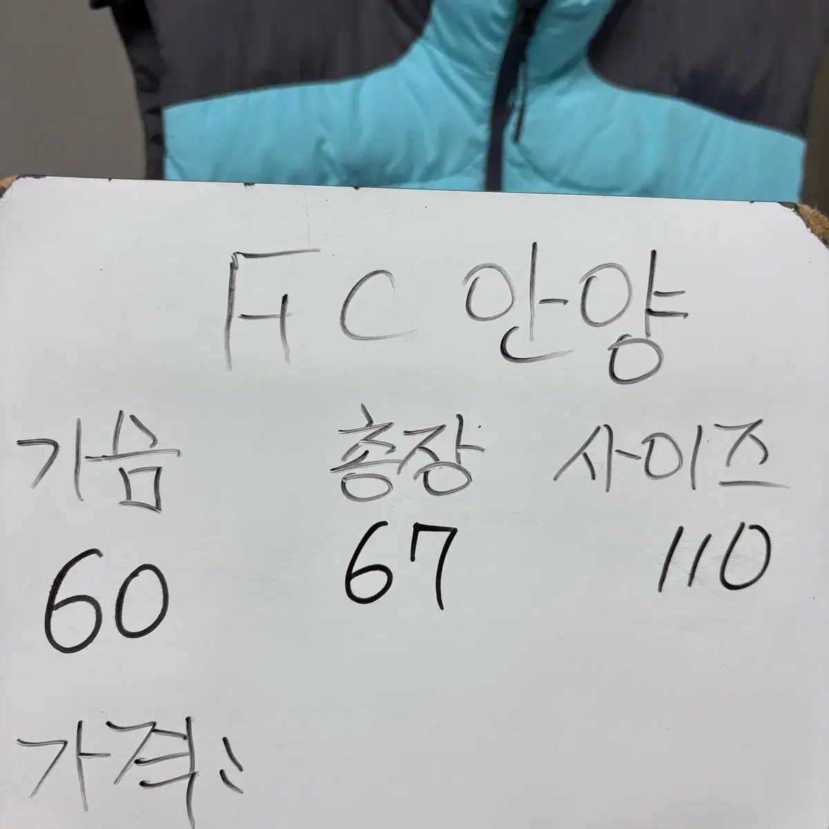 FC안양 패딩 조끼 110