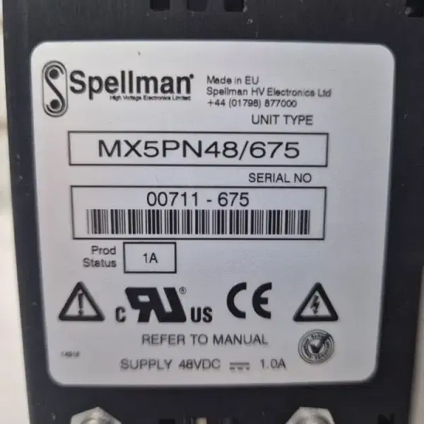 Spellman MX5PN48/675 고전압 파워서플라이