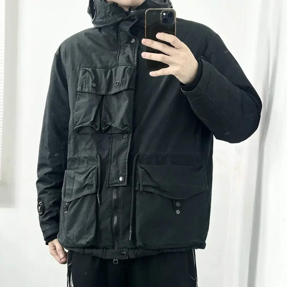 CP 컴퍼니 19FW 구스다운 고글 렌즈 패딩