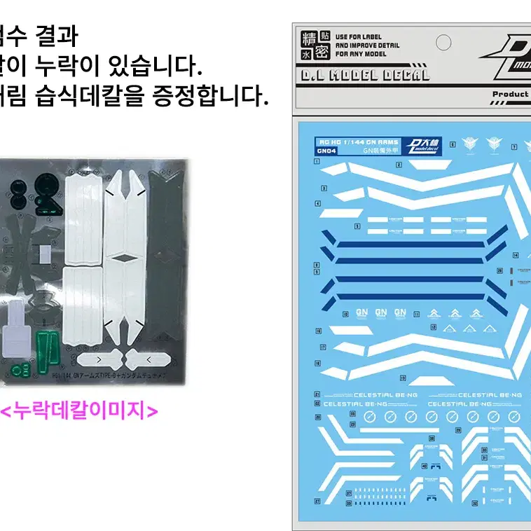 고고 HG21-OO 1/144 GN암즈 타입 D+건담 듀나메스