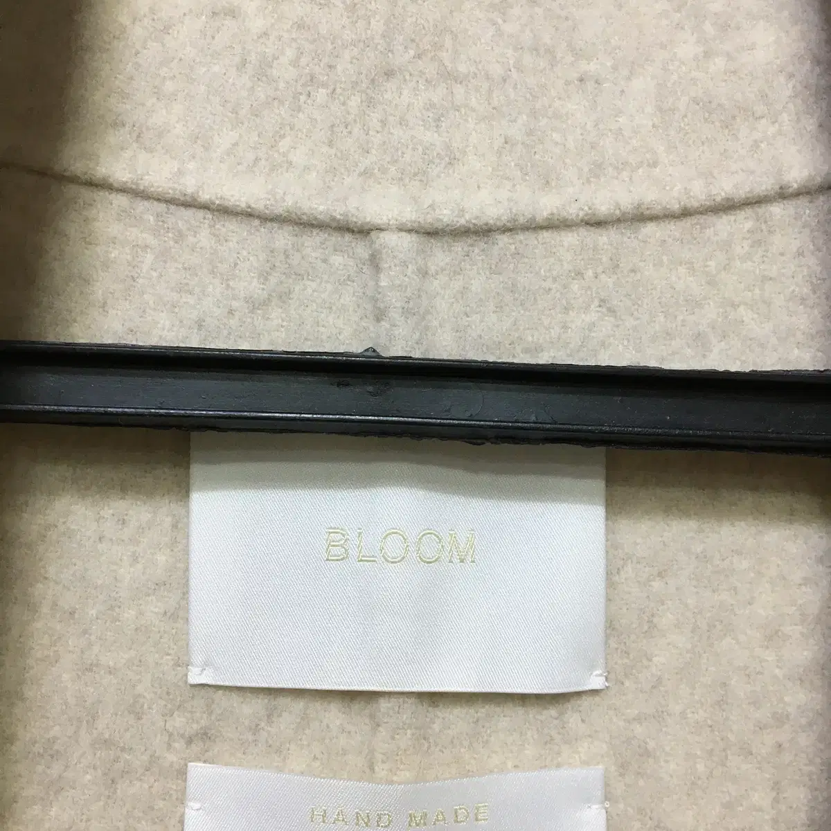 BLOOM 여성 오버핏 핸드메이드 모직코트 로브코트