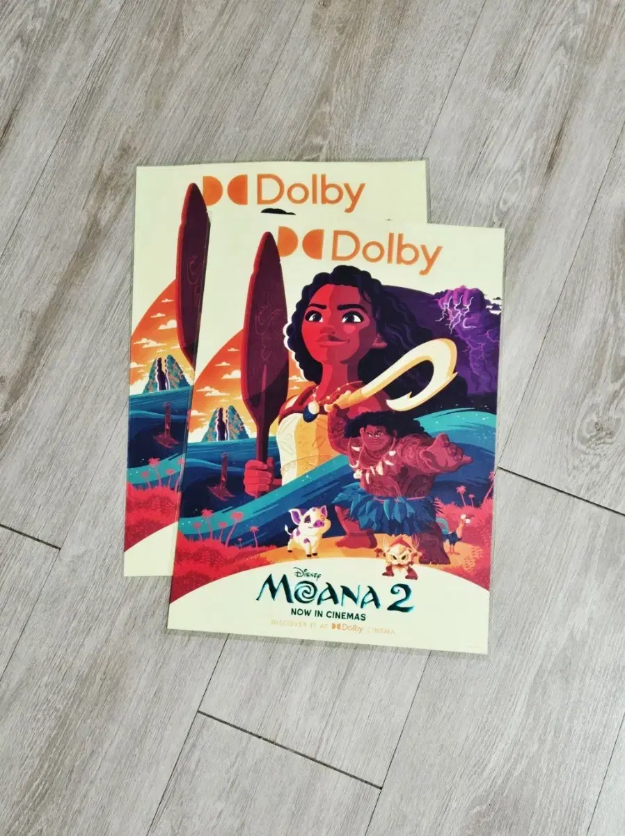 모아나2 돌비시네마 포스터 A3 돌비포스터 Dolby