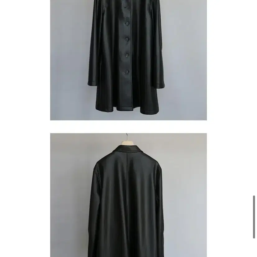 Le 917 VEGAN LEATHER HALF COAT