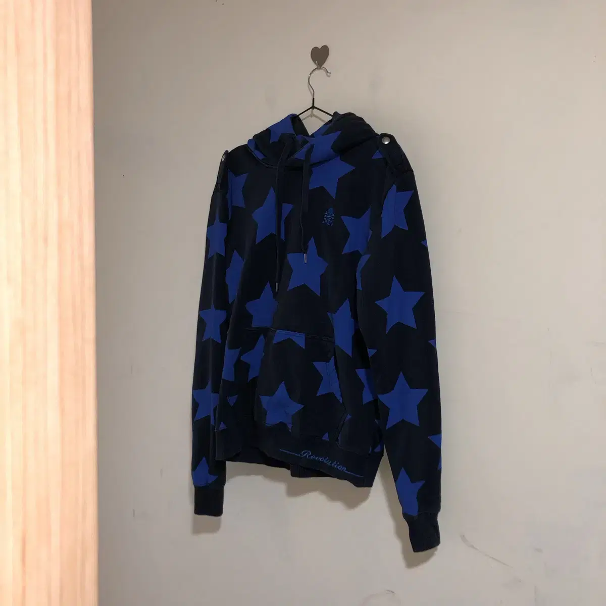 Vintage DOHC blue star hood t