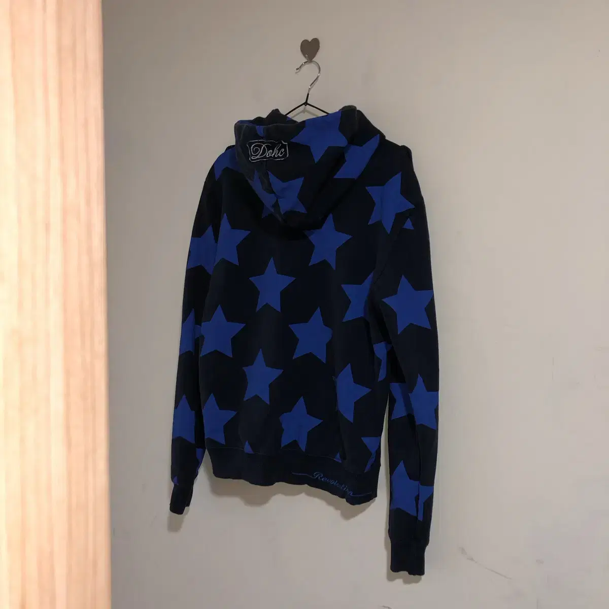 Vintage DOHC blue star hood t