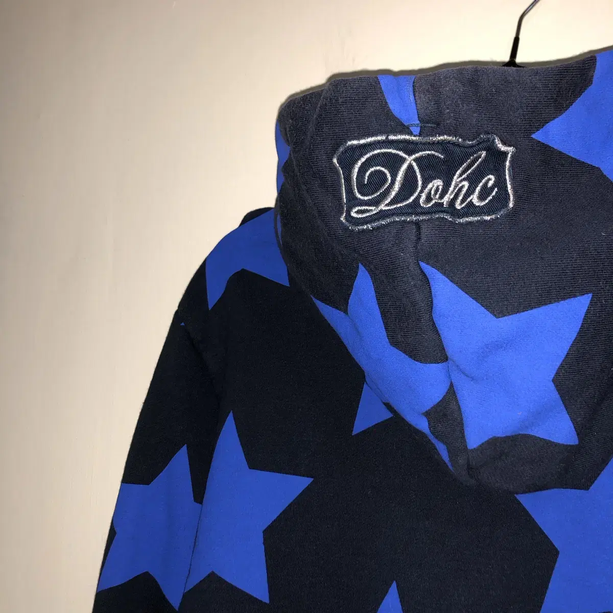 Vintage DOHC blue star hood t