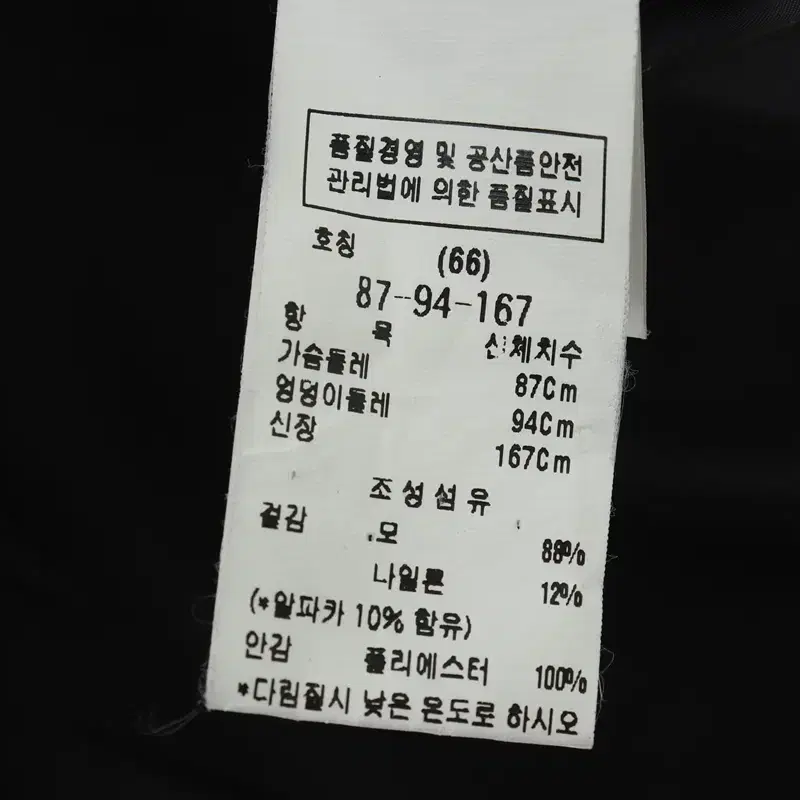 (S-M) 브랜드빈티지 코트자켓 모조에스핀 블랙 울-1082F