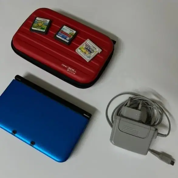 [일괄]닌텐도 3DS XL 블루+(ds칩 2개,3ds칩 1개)