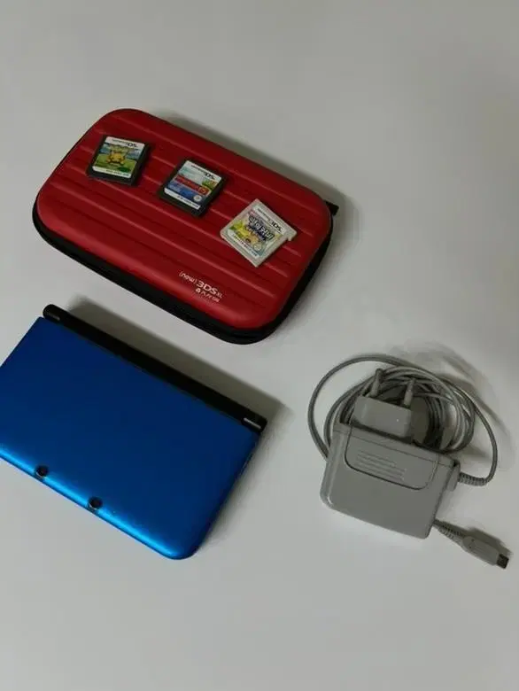 [일괄]닌텐도 3DS XL 블루+(ds칩 2개,3ds칩 1개)