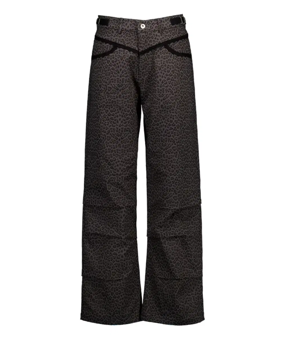 셋업이엑스이  LEOPARD LACE PANTS / CHARCOAL