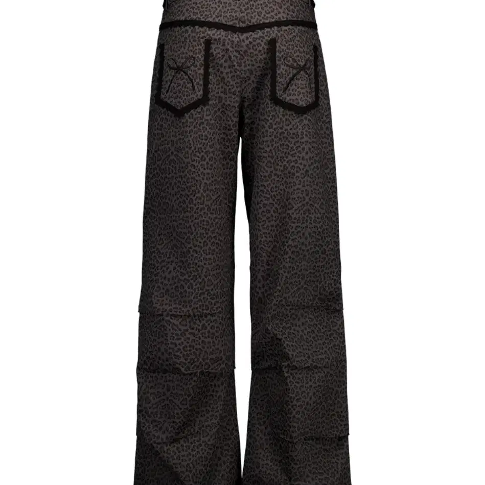 셋업이엑스이  LEOPARD LACE PANTS / CHARCOAL