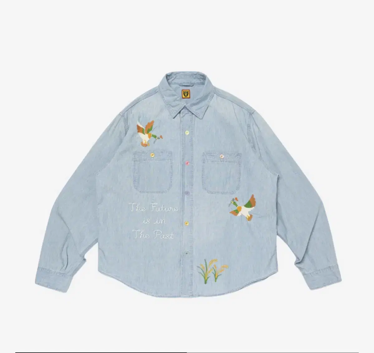 [NEW]Human Made Chambray Work Shirt Indigo(L)