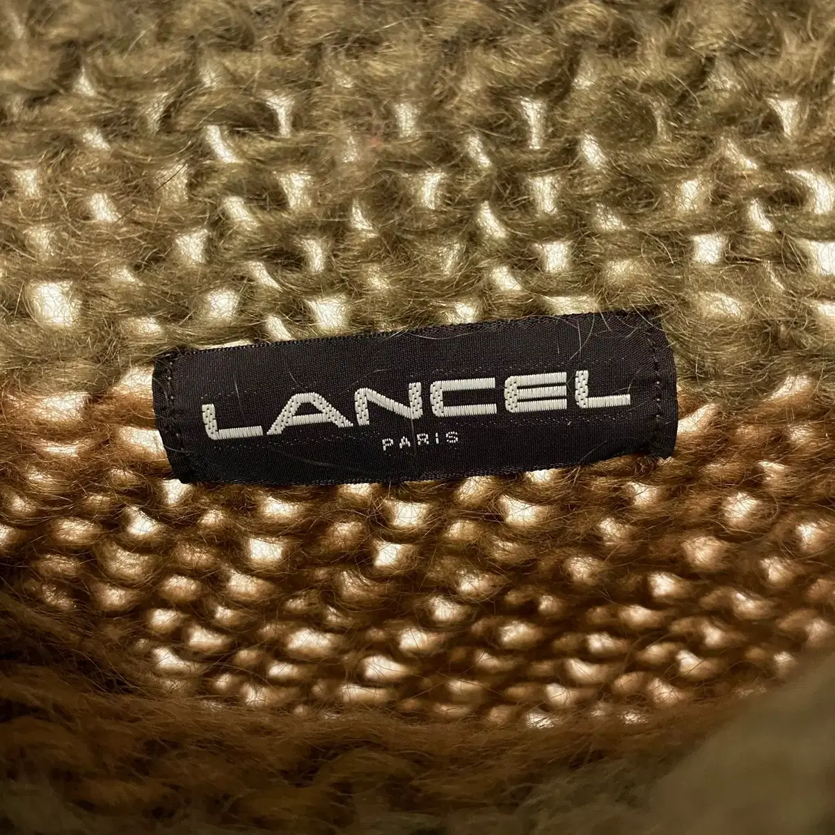 빈티지 LANCEL PARIS 트위스트 디테일 믹스 컬러 니트