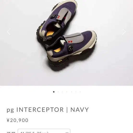 pg INTERCEPTOR navy 260 팝니다.