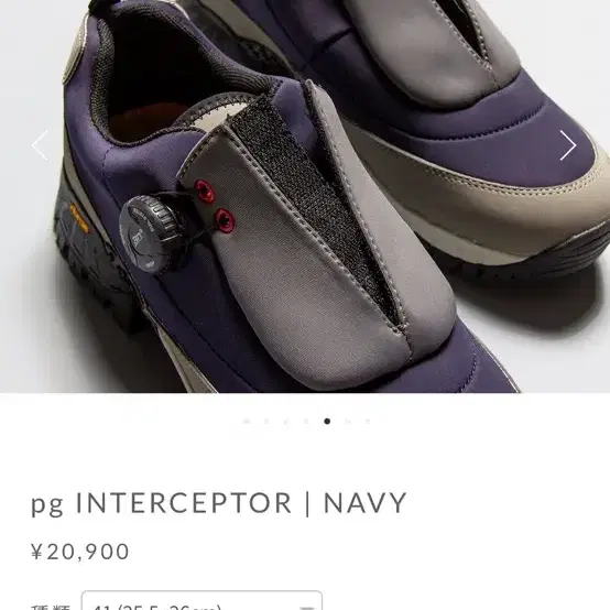 pg INTERCEPTOR navy 260 팝니다.