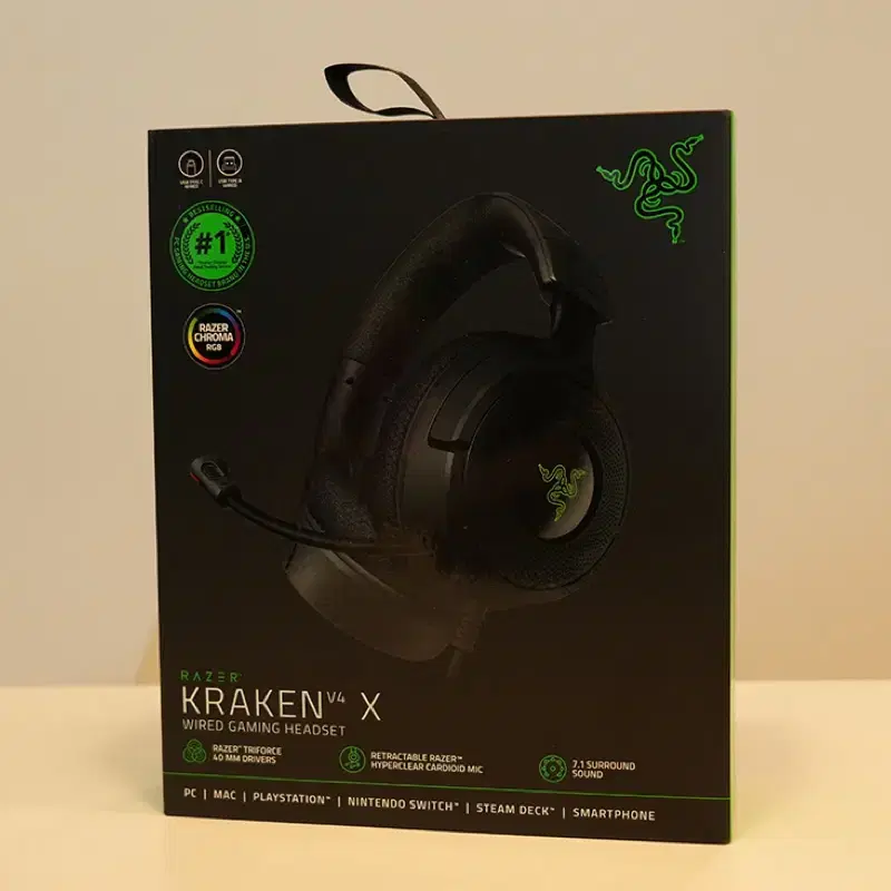 게이밍 헤드셋 레이저 크라켄 V4 X (Razer Kraken V4 X)