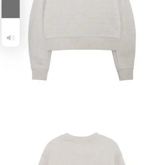 마리떼 프랑소와 저버W CIRCLE LOGO CROP SWEATSHIRT