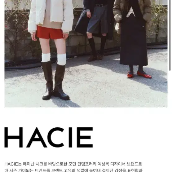 Hacie 브라운 코트