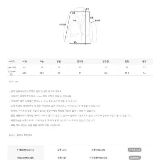 리얼코코 데이브 싱글 울 자켓