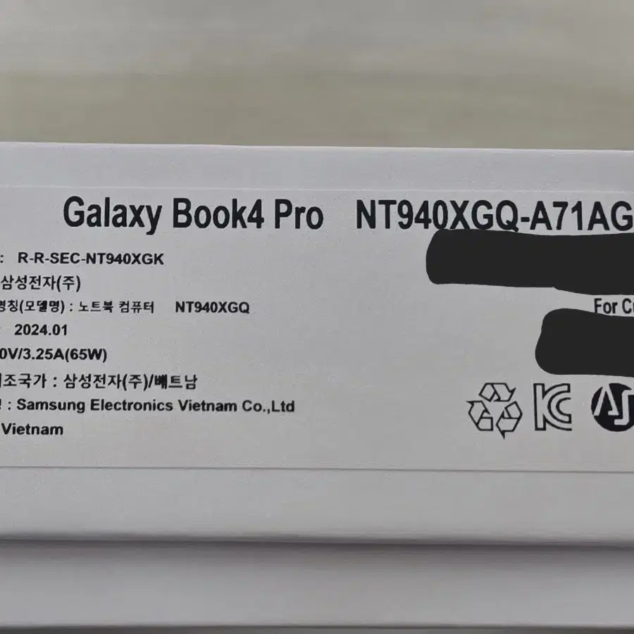 삼성 갤럭시북4 프로 NT940XGQ-A71A 노트북 판매