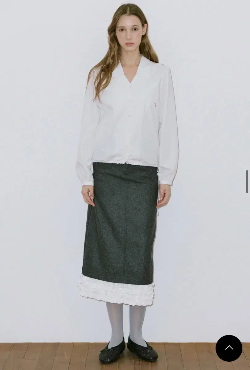 시눈 frill long skirt (S)