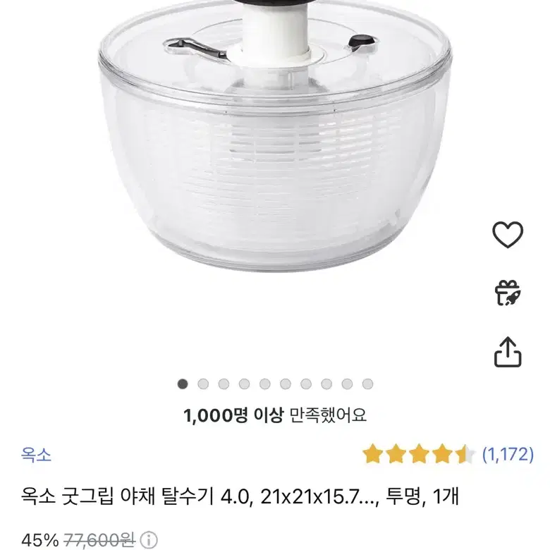 옥소 굿그립 야채탈수기 소