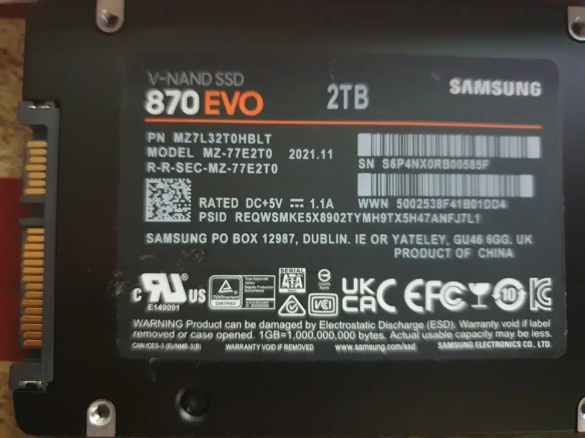 Samsung SSD 870 EVO  2TB