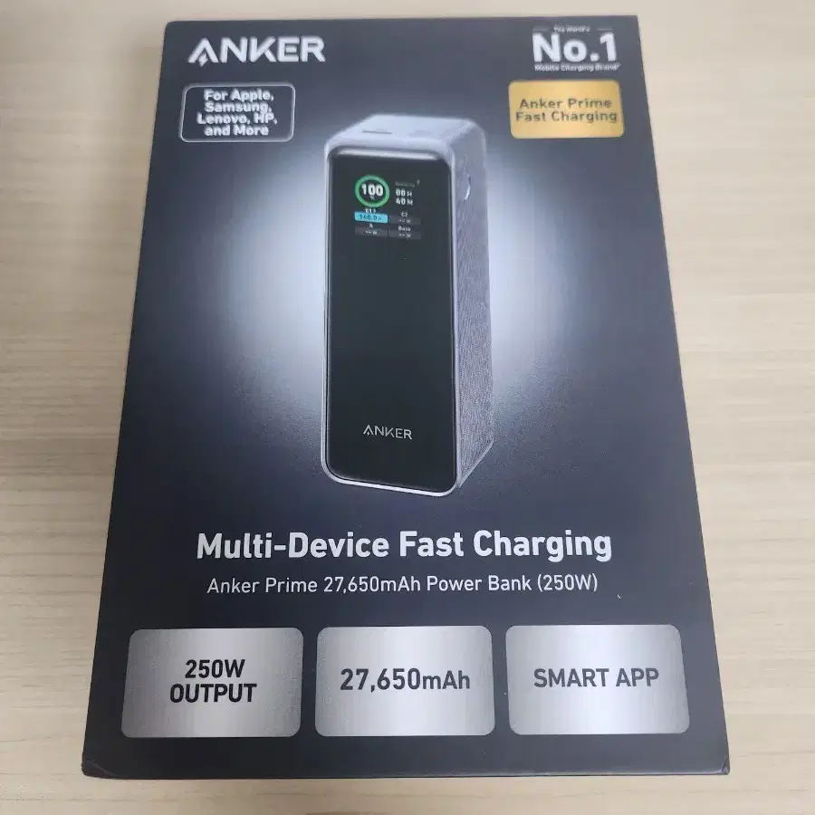 앤커 ANKER 프라임 파워뱅크 대용량 보조배터리 27650mAh