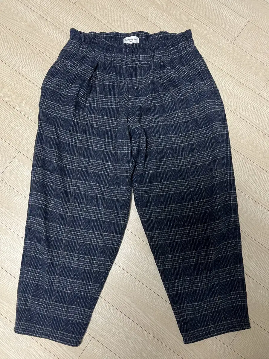 YMC Men's Wool Check Trousers Veggie Fit