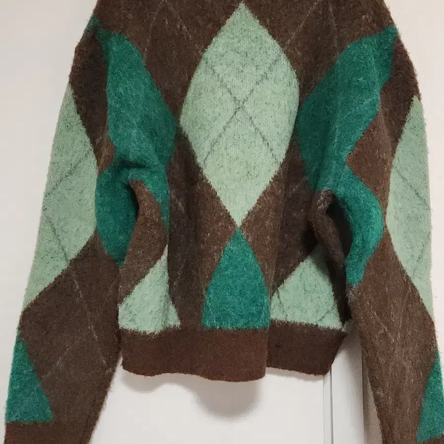 시엔느 아가일 Brushed Argyle Knit (Green)