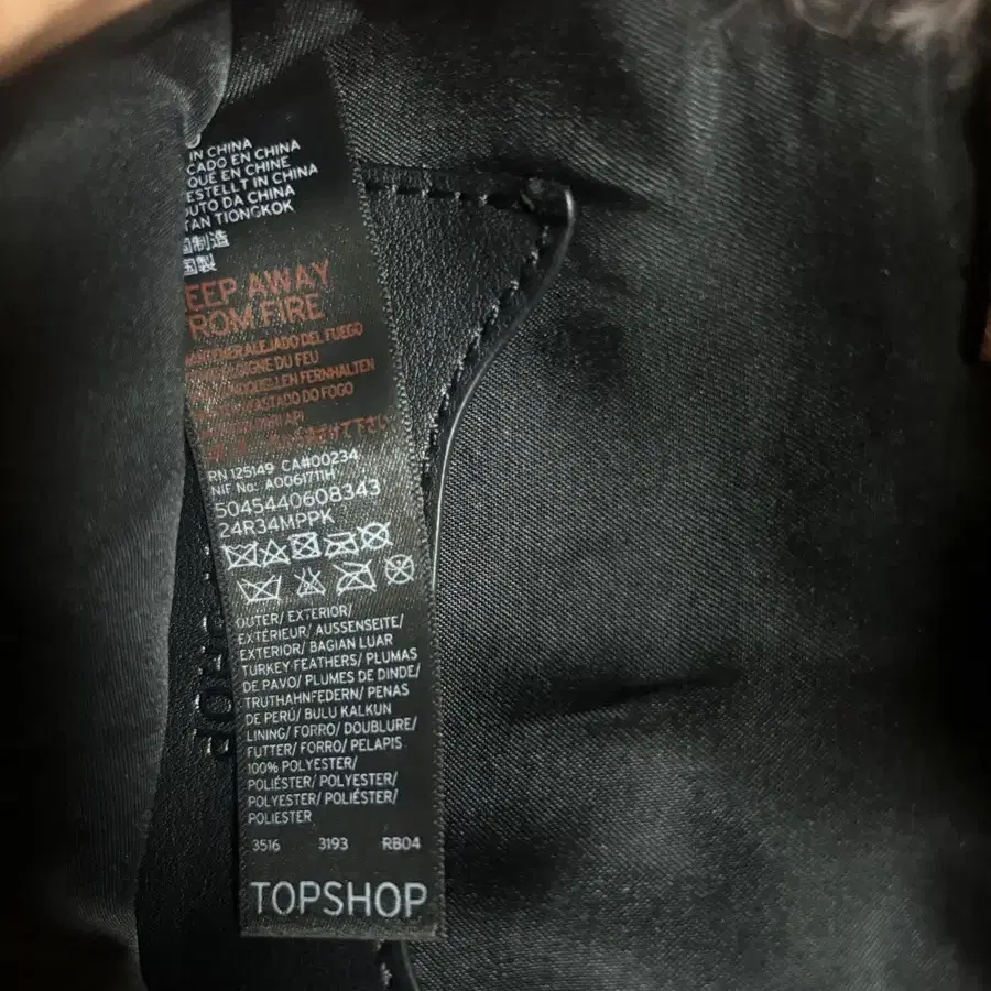 탑샵 TOPSHOP 퍼 크로스백