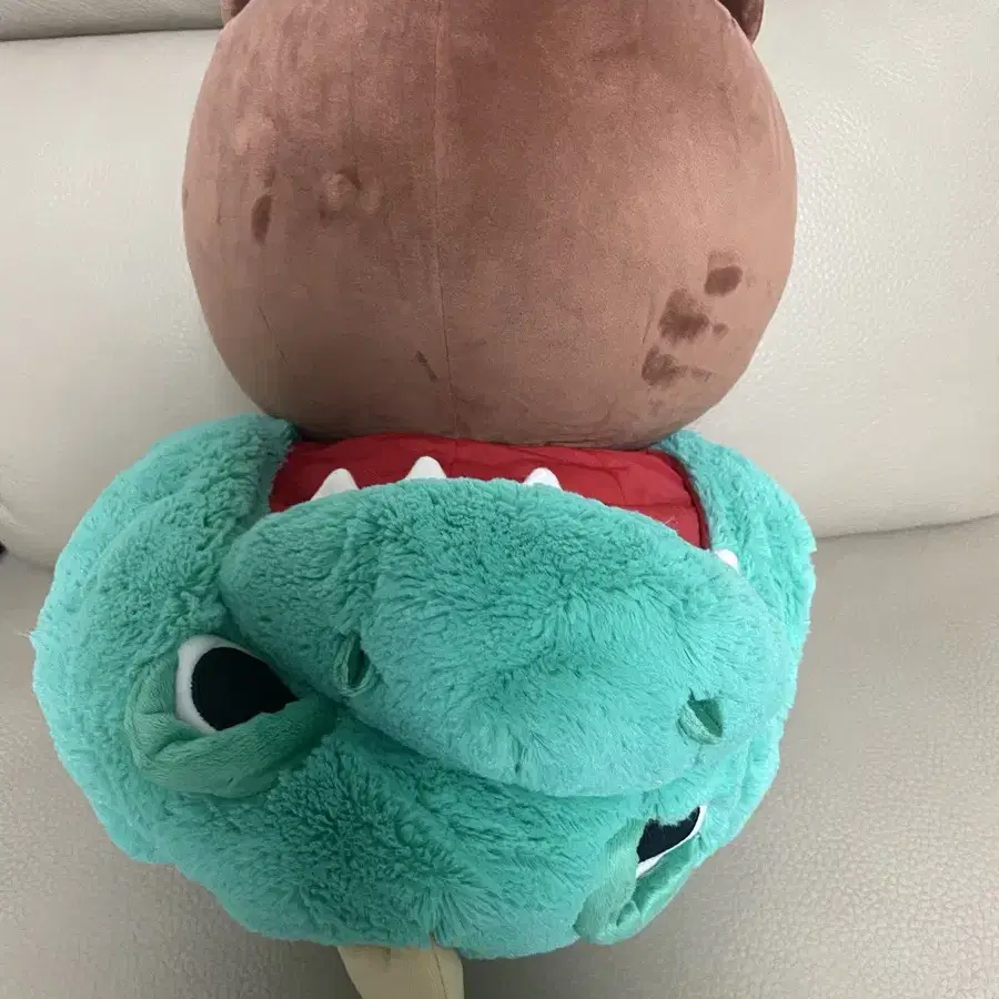 라인프렌즈 다이노 브라운 공룡잠옷 인형 45cm