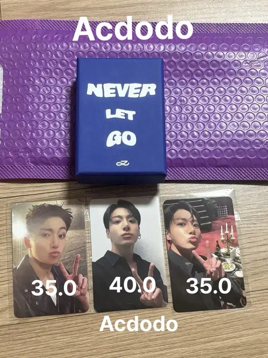 Jungkook Neverratgo Photocard