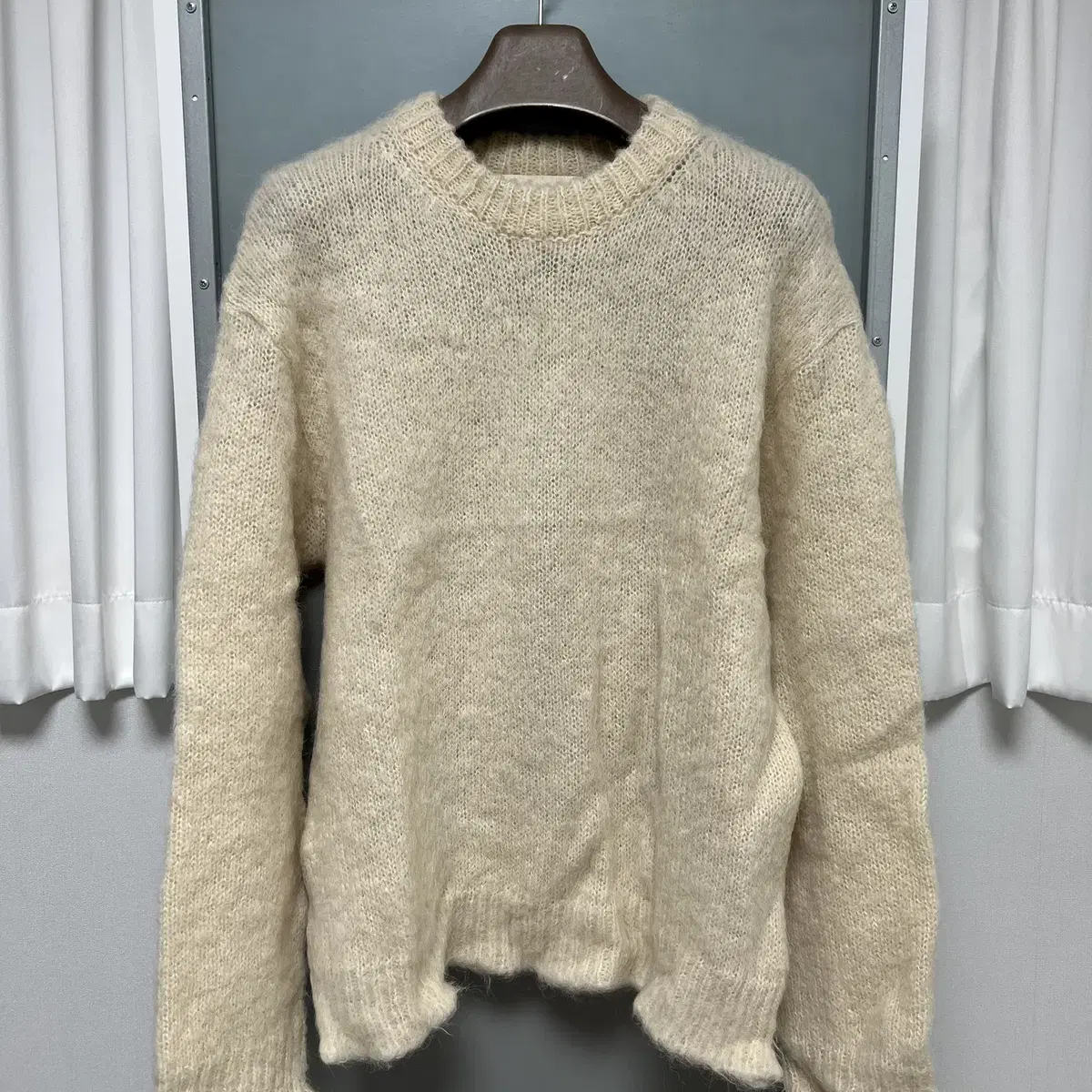 [M]21FW STU Mohair Knit Cream STU OFFICE