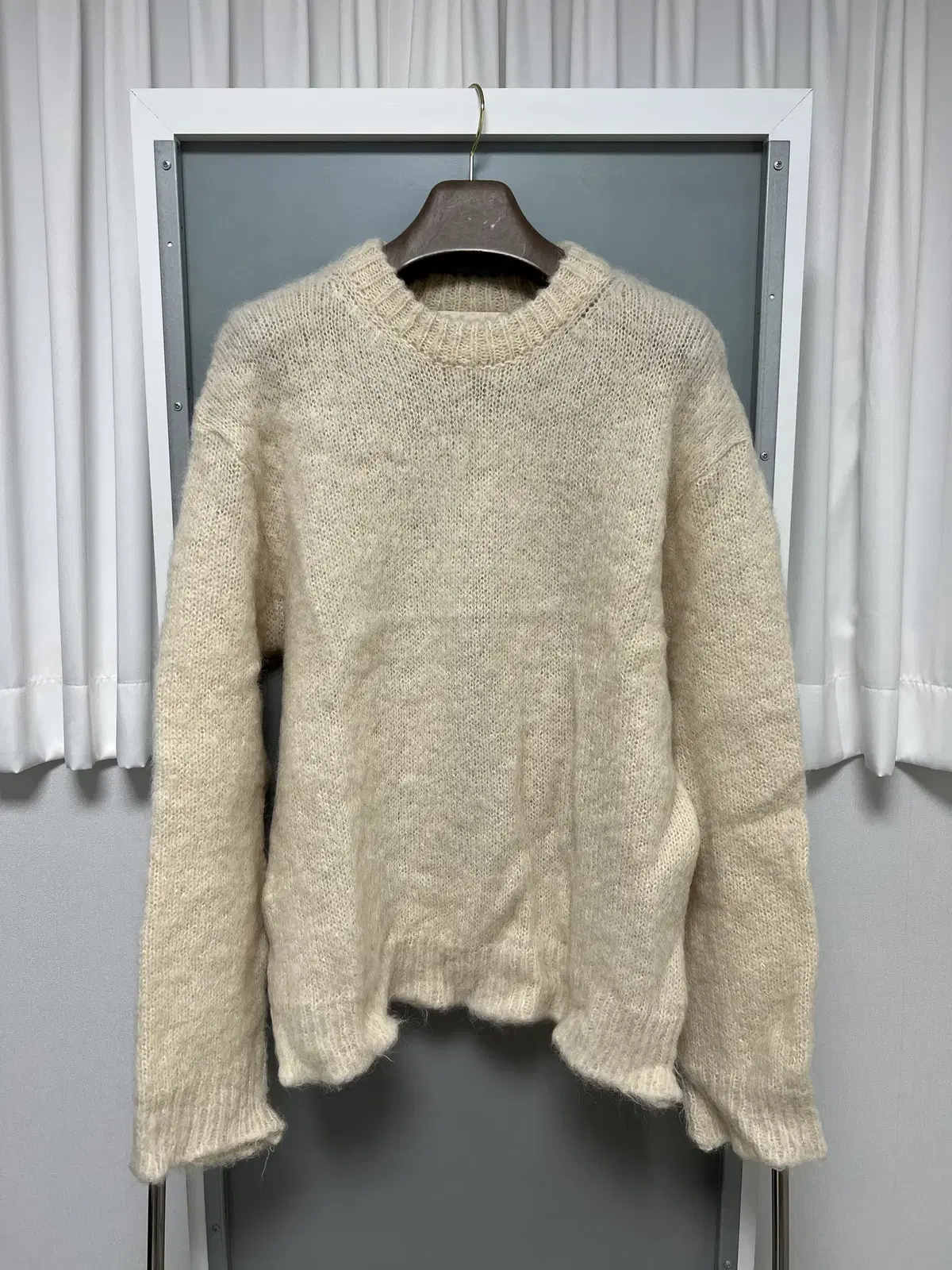 [M]21FW STU Mohair Knit Cream STU OFFICE