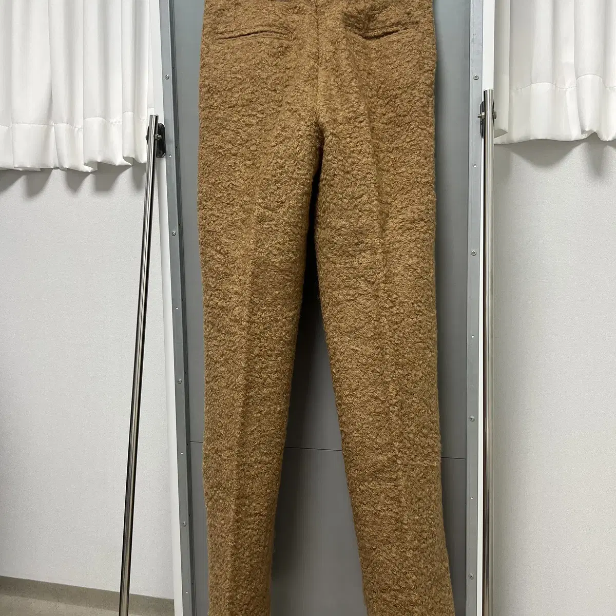 [S] 21FW STU Boucle Wool Slacks Camel