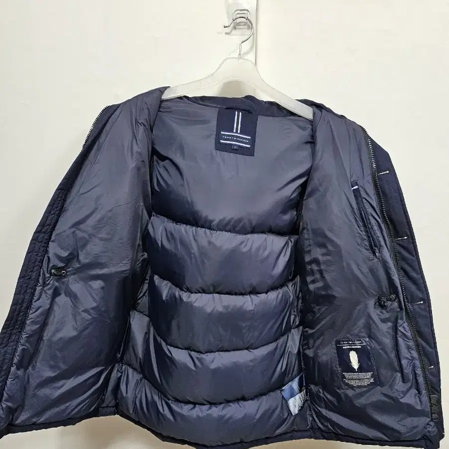 TOMMY HILFIGER 타미힐피거 네이비 다운패딩 S 90