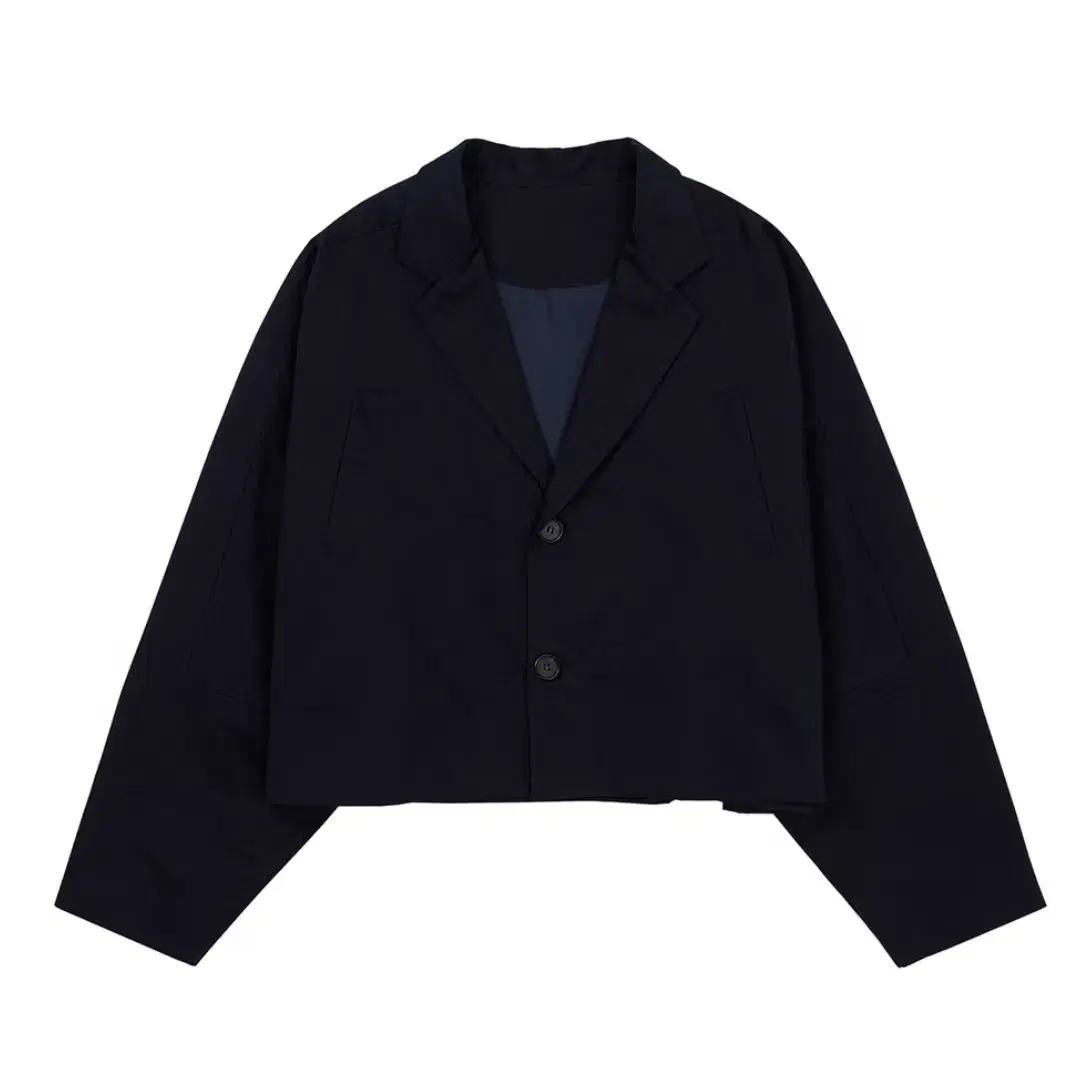 Batwing Cotton Short Jacket [NAVY]