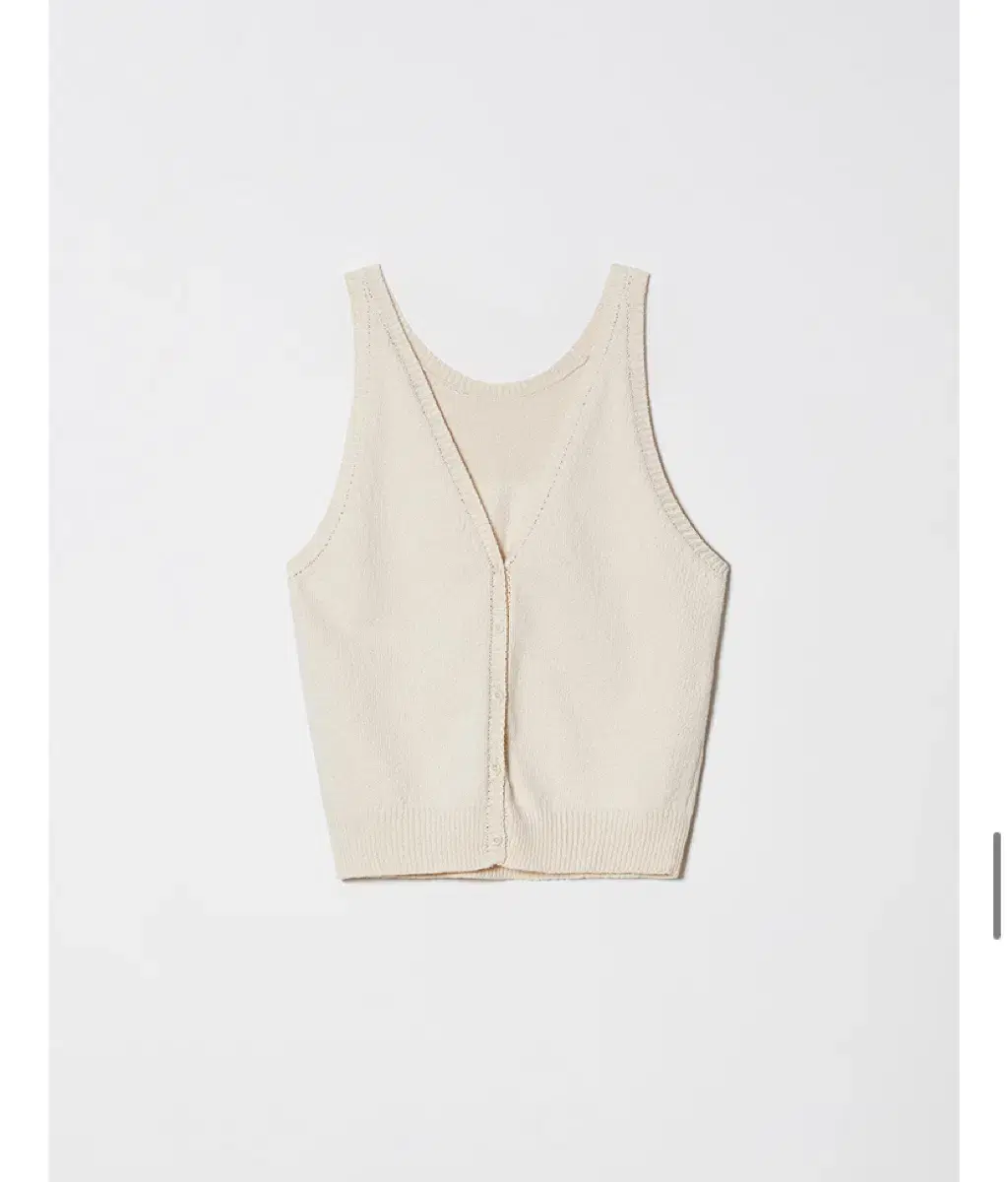 다이애그널 V BASIC BUTTON KNIT VEST