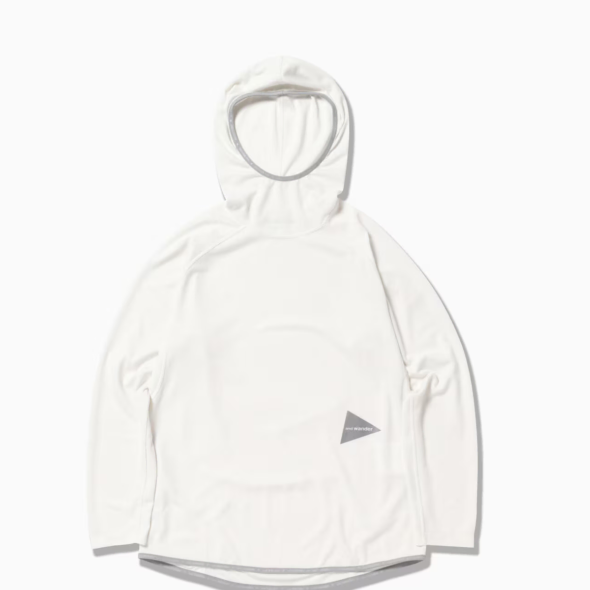 앤드원더 power dry jersey LS hoodie